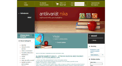 Desktop Screenshot of antikvariat-nika.cz