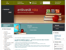 Tablet Screenshot of antikvariat-nika.cz